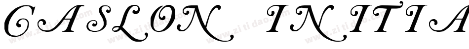Caslon Initials字体转换